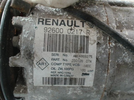 COMPRESSEUR AIR CONDITIONNE RENAULT CAPTUR Phase 1 2013-...