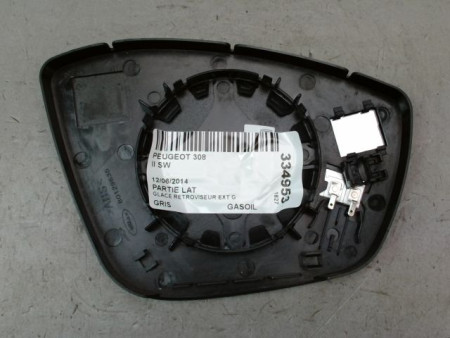 GLACE RETROVISEUR EXT G PEUGEOT 308 SW 2008-