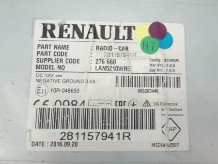 AUTORADIO RENAULT CLIO IV Phase 1 2012-...