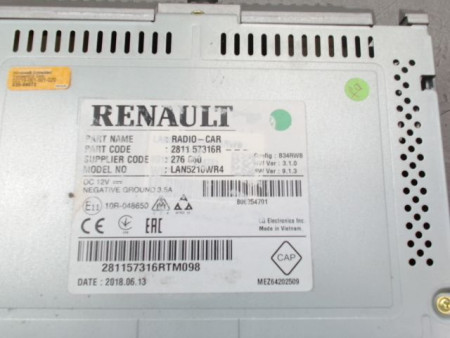 AFFICHEUR DIGITAL RENAULT CLIO IV Phase 1 2012-...