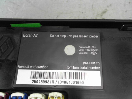ECRAN GPS RENAULT MEGANE CC 2P III Phase 1 2010-2014