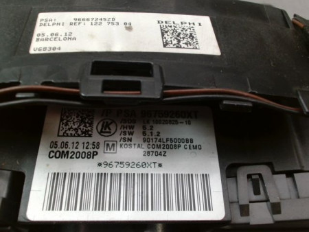 BLOC COMMODOS PEUGEOT 508 BERL. Phase 1 2011-...
