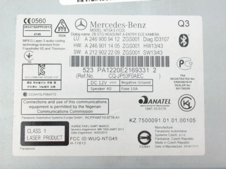 AUTORADIO MERCEDES CLASSE A 2004-
