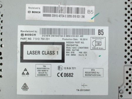 AUTORADIO NISSAN QHASQAI 2007-