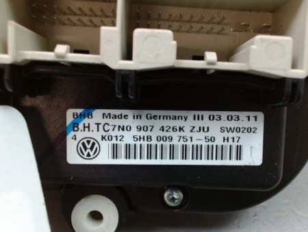 COMMANDE DE CHAUFFAGE VOLKSWAGEN GOLF VI (1K) 2008-2013