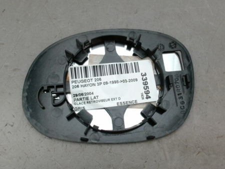 GLACE RETROVISEUR EXT D PEUGEOT 206 1998-2009