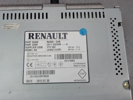 AFFICHEUR DIGITAL RENAULT CLIO IV Phase 1 2012-...