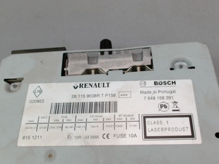 AUTORADIO RENAULT MEGANE III Phase 1 2008-2012