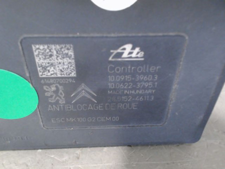UNITE HYDRAULIQUE ABS PEUGEOT 208 Phase 1 2012-...