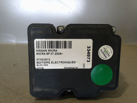 UNITE HYDRAULIQUE ABS NISSAN MICRA 2009-