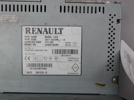 AFFICHEUR DIGITAL RENAULT CLIO IV Phase 1 2012-...