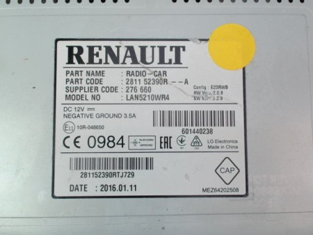 AFFICHEUR DIGITAL RENAULT CLIO IV Phase 1 2012-...
