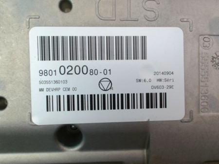 ECRAN GPS CITROEN C3 II Phase 2 (A51) 2013-2016