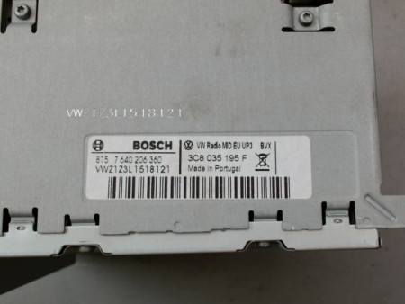 AUTORADIO VOLKSWAGEN GOLF VI (1K) 2008-2013