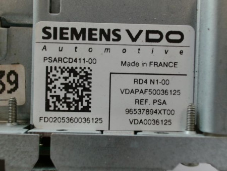 AUTORADIO CITROEN C3 I Phase 2 2005-2010