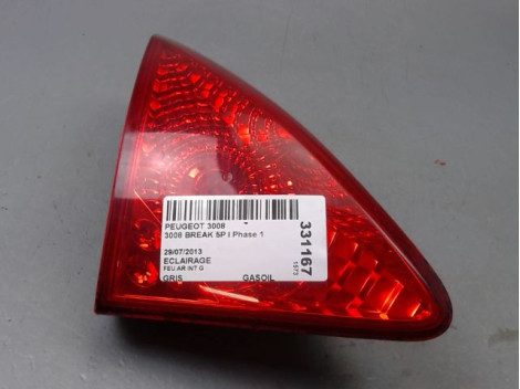 FEU ARRIERE INTERIEUR GAUCHE PEUGEOT 3008 BREAK I Phase 1 2009-2013