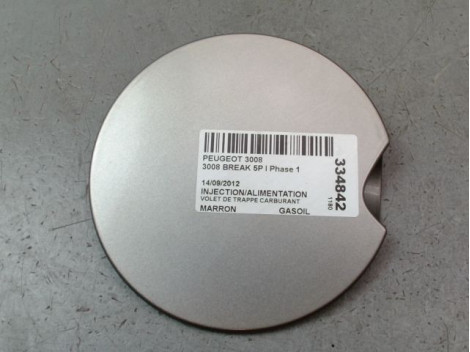 VOLET DE TRAPPE CARBURANT PEUGEOT 3008 BREAK I Phase 1 2009-2013