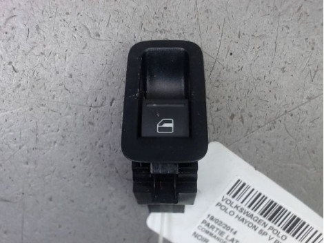 COMMANDE LEVE-GLACE PORTE ARG VOLKSWAGEN POLO V Phase 1 (6R) 2009-...