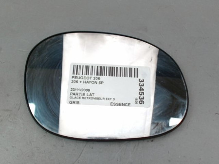 GLACE RETROVISEUR EXT D PEUGEOT 206 + 2009-2013