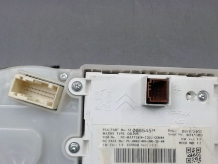 BLOC COMPTEURS PEUGEOT 208
