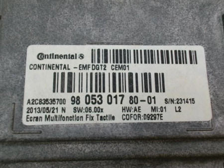 ECRAN GPS PEUGEOT 208 Phase 1 2012-...