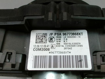 BLOC COMMODOS CITROEN C3 II Phase 1 (A51) 2009-2013
