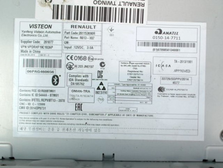AUTORADIO RENAULT TWINGO III 2014-...
