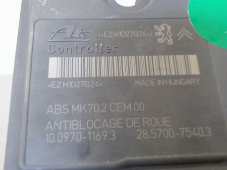 UNITE HYDRAULIQUE ABS CITROEN C3 II Phase 1 (A51) 2009-2013
