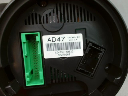 BLOC COMPTEURS CHEVROLET SPARK Phase 1 2010-2012