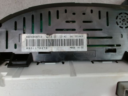 BLOC COMPTEURS RENAULT TWINGO II Phase 1 2007-2011