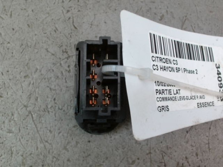 COMMANDE LEVE-GLACE PORTE AVD CITROEN C3 I Phase 2 2005-2010