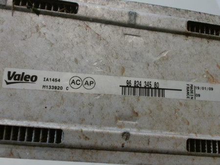ECHANGEUR AIR PEUGEOT PARTNER FG II Phase 1 (B9) 2008-2012
