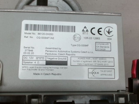 AUTORADIO PEUGEOT 108