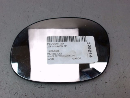 GLACE RETROVISEUR EXT G PEUGEOT 206 + 2009-2013