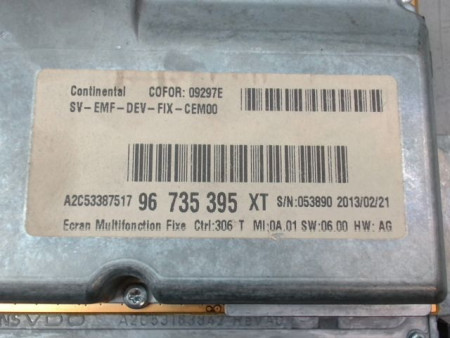 ECRAN GPS PEUGEOT 207 CC 2P 2007-...
