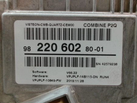 BLOC COMPTEURS PEUGEOT 208