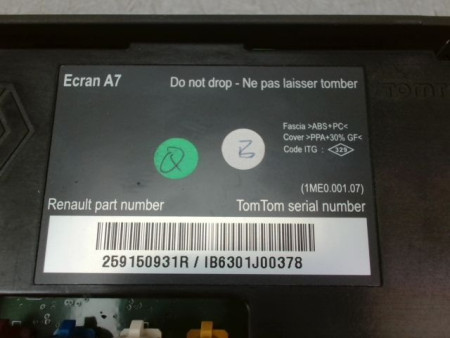 ECRAN GPS RENAULT MEGANE III Phase 1 2008-2012