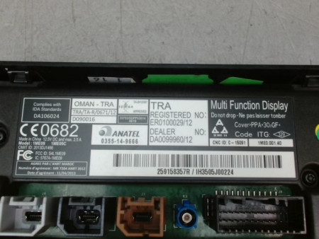 ECRAN GPS RENAULT MEGANE COUPE III Phase 3 2013-...