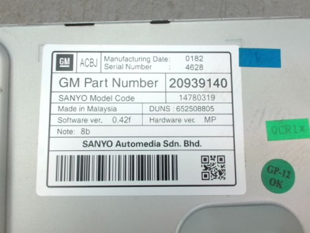 ECRAN GPS OPEL MERIVA MONOSP. II Phase 2 (B) 2013-...
