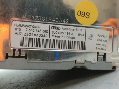 AUTORADIO AUDI TT COUPE II Phase 1 2006-2010