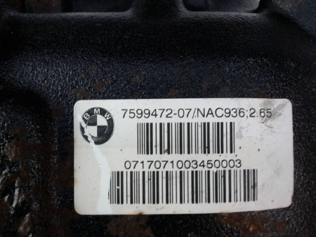 PONT ARRIERE BMW SERIE 1 II  2011-... 118 d