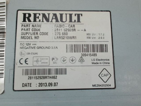 AFFICHEUR DIGITAL RENAULT CLIO IV Phase 1 2012-...