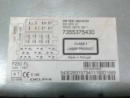 AUTORADIO CITROEN JUMPER 29C TOLE 2002-