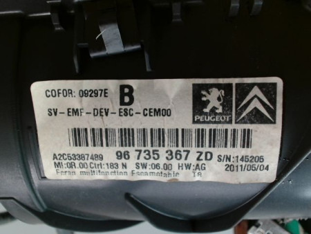 ECRAN GPS PEUGEOT 5008 MONOSP. I Phase 1 2009-2013