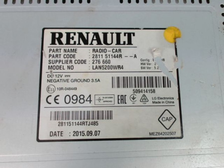 AUTORADIO RENAULT CAPTUR Phase 1 2013-...