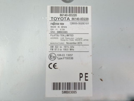AUTORADIO TOYOTA YARIS 2005-