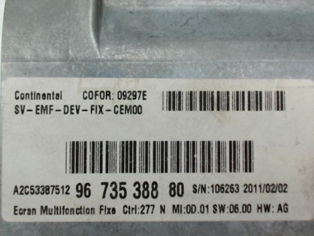 ECRAN GPS CITROEN C5 BERL. II (X7) 2008-...