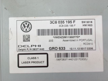 AUTORADIO VOLKSWAGEN POLO V Phase 1 (6R) 2009-...