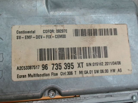 ECRAN GPS PEUGEOT 207 2006-2013