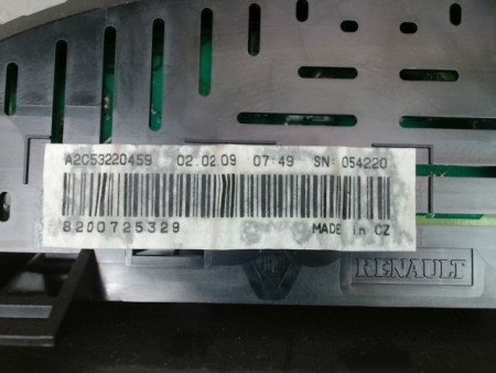 BLOC COMPTEURS RENAULT TWINGO II Phase 1 2007-2011